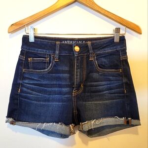 American Eagle Outfitters High-Rise Shortie Jean Shorts